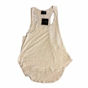 NWT JLUXLABEL Grey Knit Oversized Racerback Tank